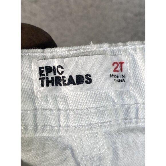 Epic Threads Kids Straight leg White Denim Size‎ 2T Toddlers - Picture 4 of 6